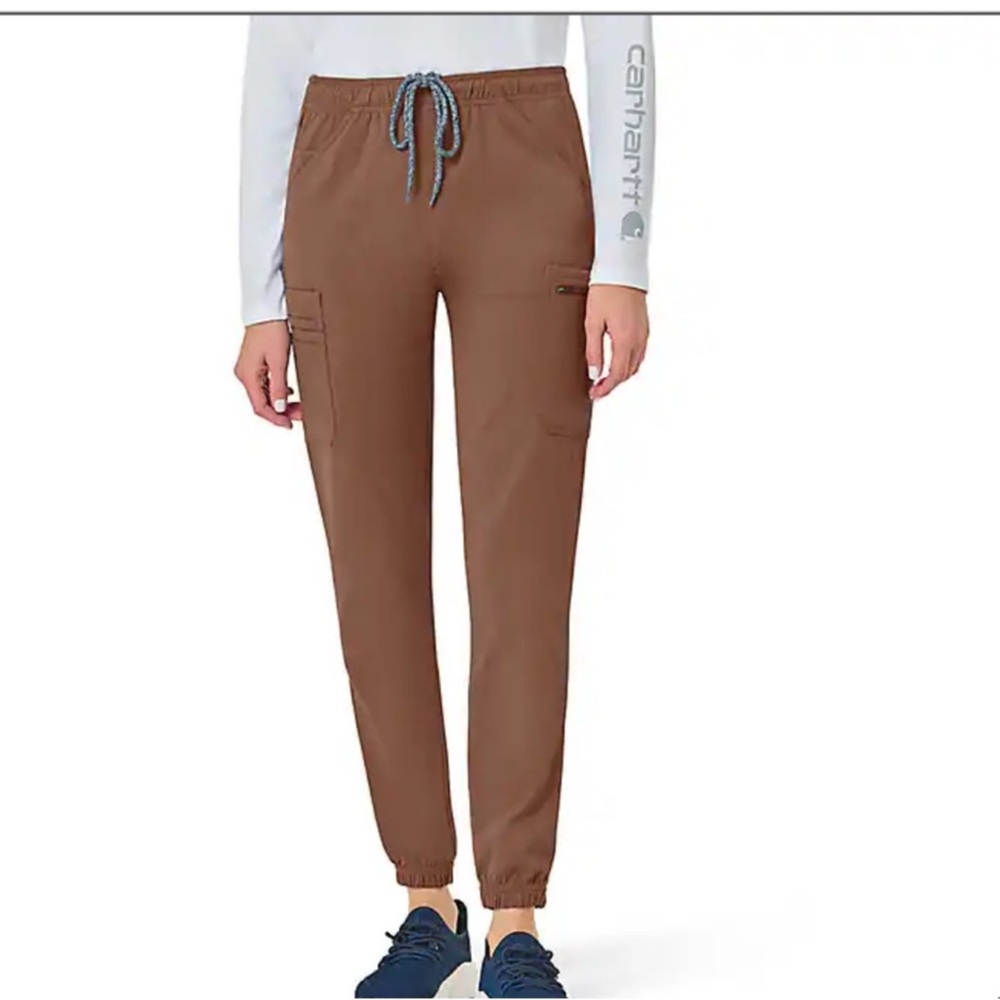 Carhartt Rugged Flex Peak Women's Cargo Jogger Scrub Pant, Nutmeg,  large NWT